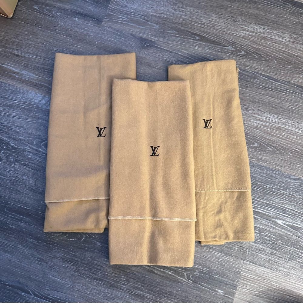 Set of 3 Authentic Louis Vuitton Handbag Dustbag 13.25" x 17.25"